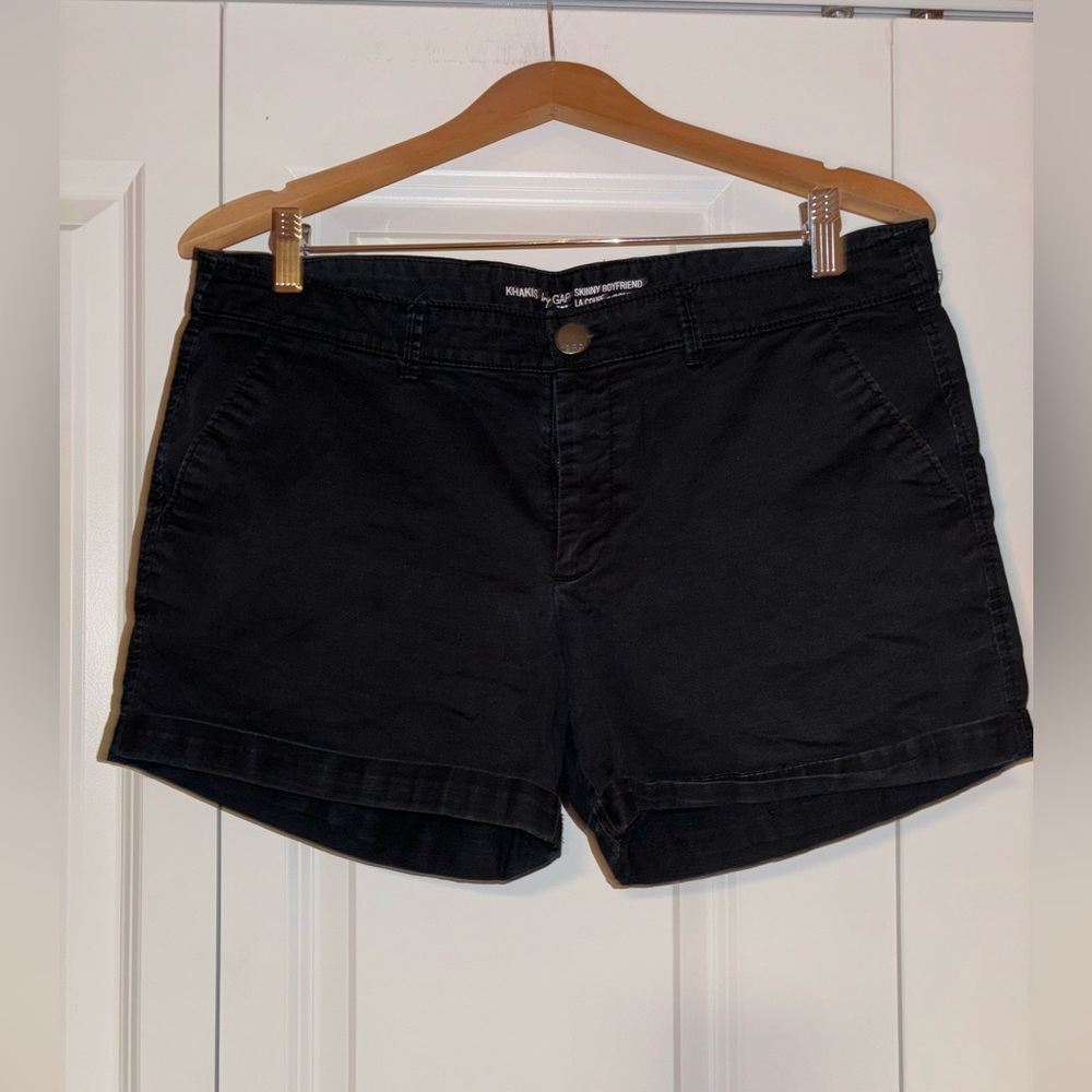 Khakis by Gap Skinny Boyfriend Black Shorts